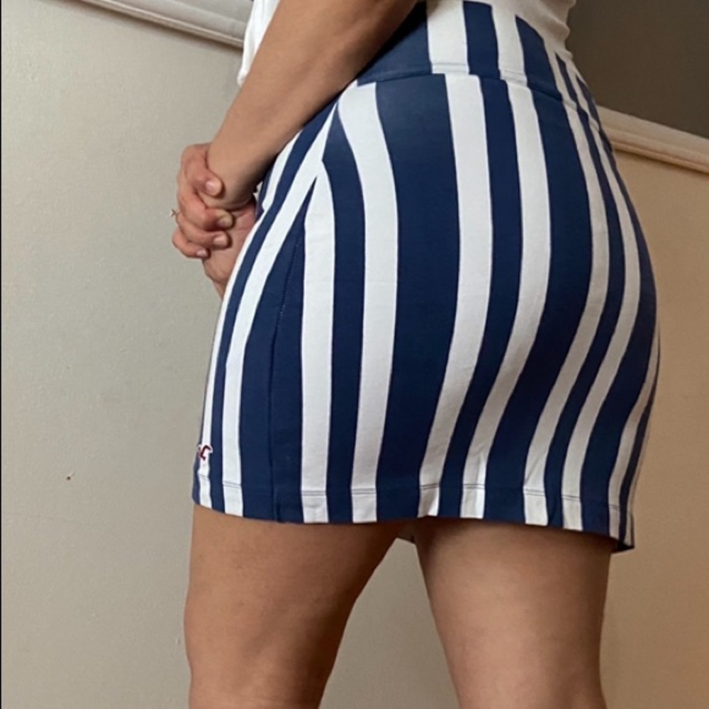 New Hollister Striped Mini Skirt